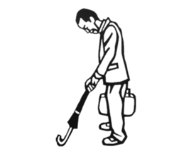 The Showa!  Salaryman sticker of sorrow. sticker #1683436