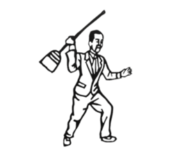 The Showa!  Salaryman sticker of sorrow. sticker #1683448