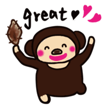 Malayan sun bear sells sweet potatoes. sticker #1683803