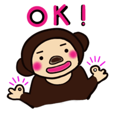 Malayan sun bear sells sweet potatoes. sticker #1683811