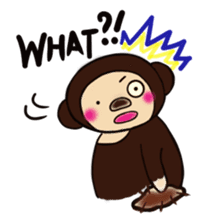 Malayan sun bear sells sweet potatoes. sticker #1683815