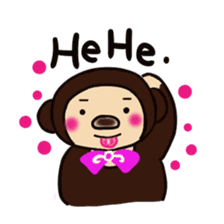 Malayan sun bear sells sweet potatoes. sticker #1683816