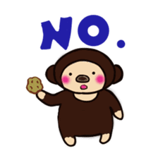 Malayan sun bear sells sweet potatoes. sticker #1683818