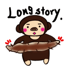 Malayan sun bear sells sweet potatoes. sticker #1683821