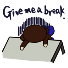 Malayan sun bear sells sweet potatoes. sticker #1683823