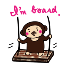 Malayan sun bear sells sweet potatoes. sticker #1683825