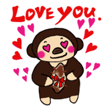 Malayan sun bear sells sweet potatoes. sticker #1683830