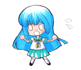 Fuji-san lady sticker #1684087