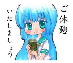 Fuji-san lady sticker #1684103