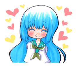 Fuji-san lady sticker #1684108