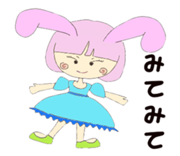 Bunny Tiara Girl sticker #1685033