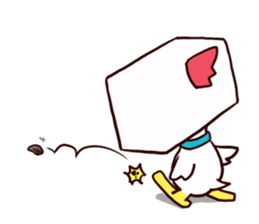 Square Head Chicken sticker #1685434