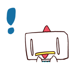 Square Head Chicken sticker #1685461