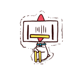 Square Head Chicken sticker #1685464