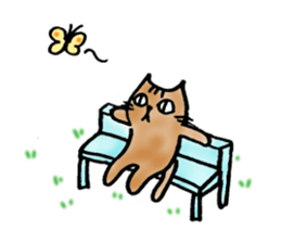 A cat named Torata sticker #1685638