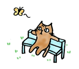 A cat named Torata sticker #1685638