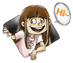 J girl (Practical English) sticker #1686001