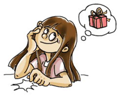 J girl (Practical English) sticker #1686026