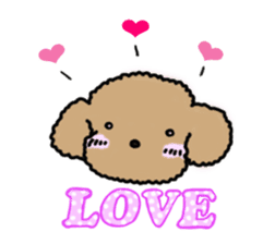 Love Poodle sticker #1686091