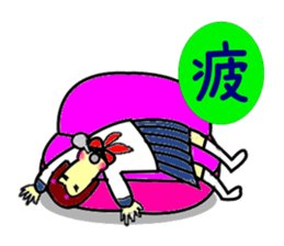 Kanji character and sailor sticker #1686450