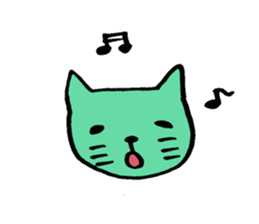 colorful cats sticker sticker #1688234