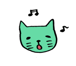 colorful cats sticker sticker #1688234