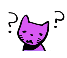 colorful cats sticker sticker #1688243