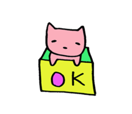 colorful cats sticker sticker #1688247