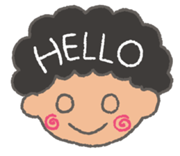 The Coolest Afro Boy sticker #1689233