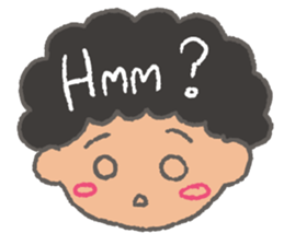 The Coolest Afro Boy sticker #1689236