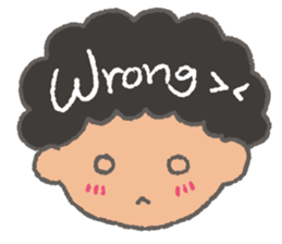 The Coolest Afro Boy sticker #1689238