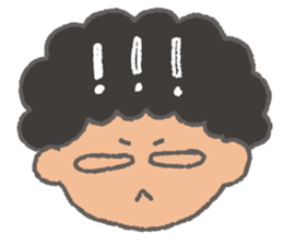 The Coolest Afro Boy sticker #1689244