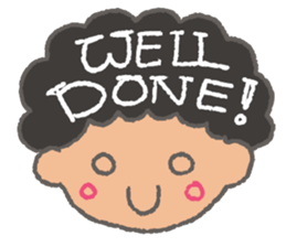 The Coolest Afro Boy sticker #1689248