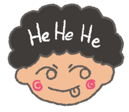 The Coolest Afro Boy sticker #1689250