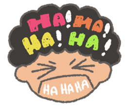 The Coolest Afro Boy sticker #1689251