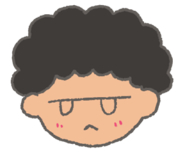 The Coolest Afro Boy sticker #1689253