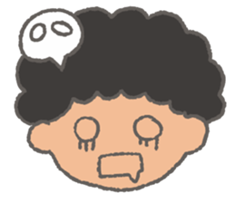 The Coolest Afro Boy sticker #1689254
