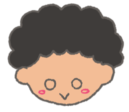 The Coolest Afro Boy sticker #1689256
