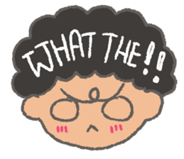 The Coolest Afro Boy sticker #1689258