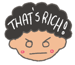 The Coolest Afro Boy sticker #1689259