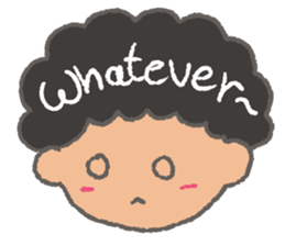 The Coolest Afro Boy sticker #1689260