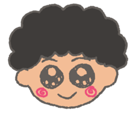 The Coolest Afro Boy sticker #1689265