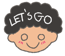 The Coolest Afro Boy sticker #1689266