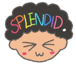 The Coolest Afro Boy sticker #1689267