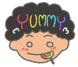 The Coolest Afro Boy sticker #1689268