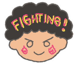 The Coolest Afro Boy sticker #1689270