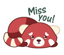 Red Panda Set 2 - English Language sticker #1689313