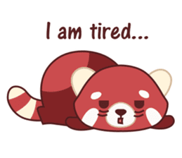 Red Panda Set 2 - English Language sticker #1689315