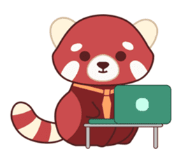 Red Panda Set 2 - English Language sticker #1689317