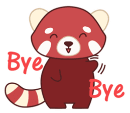 Red Panda Set 2 - English Language sticker #1689318